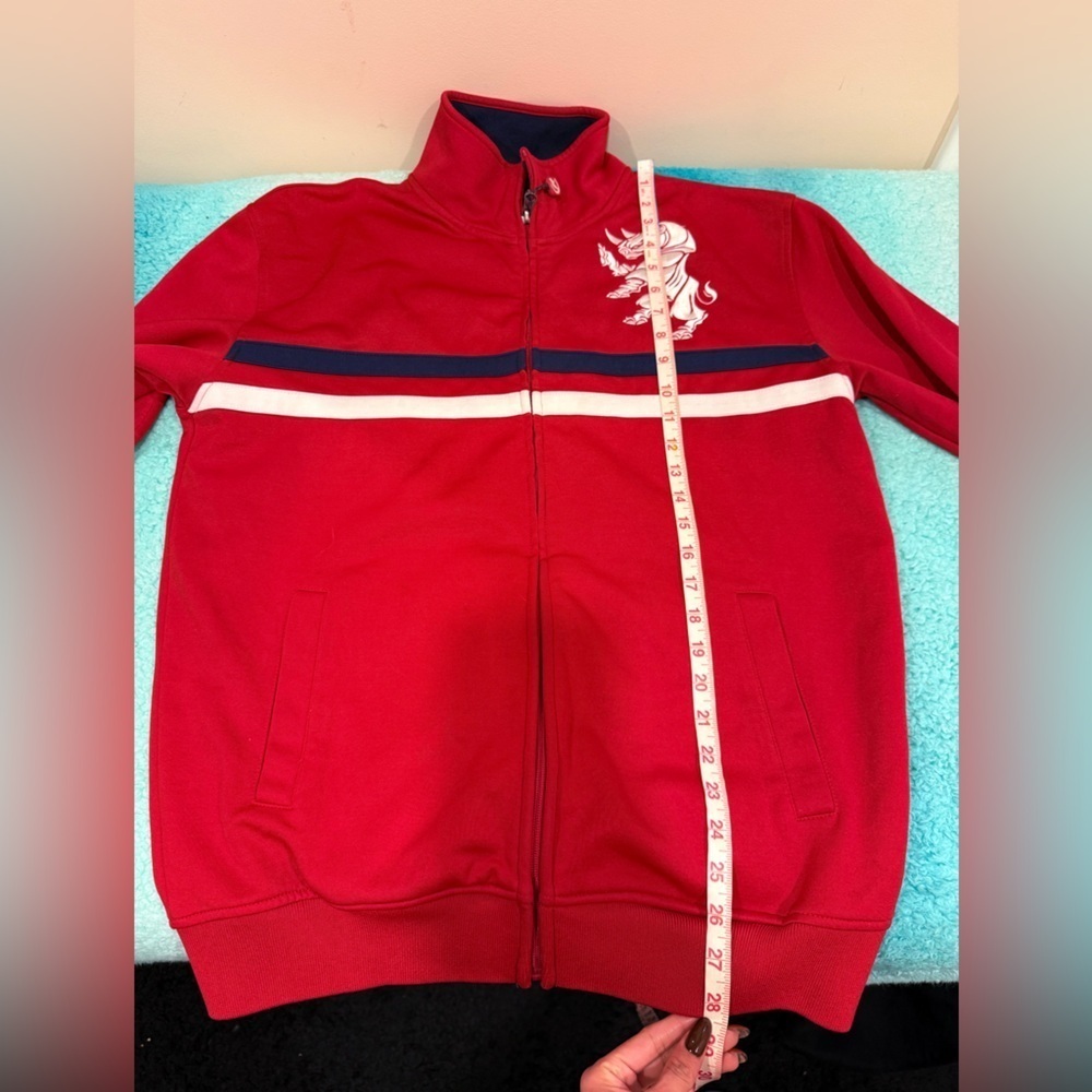🔥Ecko Unld Red Zip-Up Jacket with White and Black Accents🔥 - Picture 4 of 5